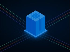 Multi-colored isometric illustration of colocation in a CoreSite Data Center